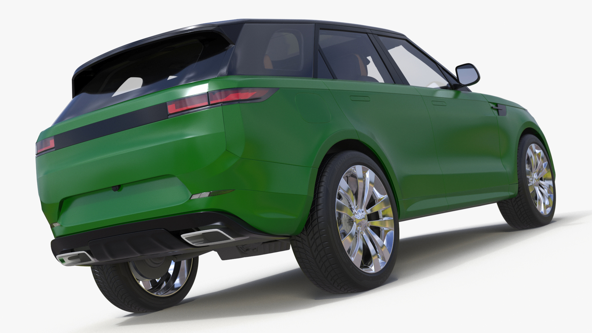 3D Green Modern Crossover Sport model