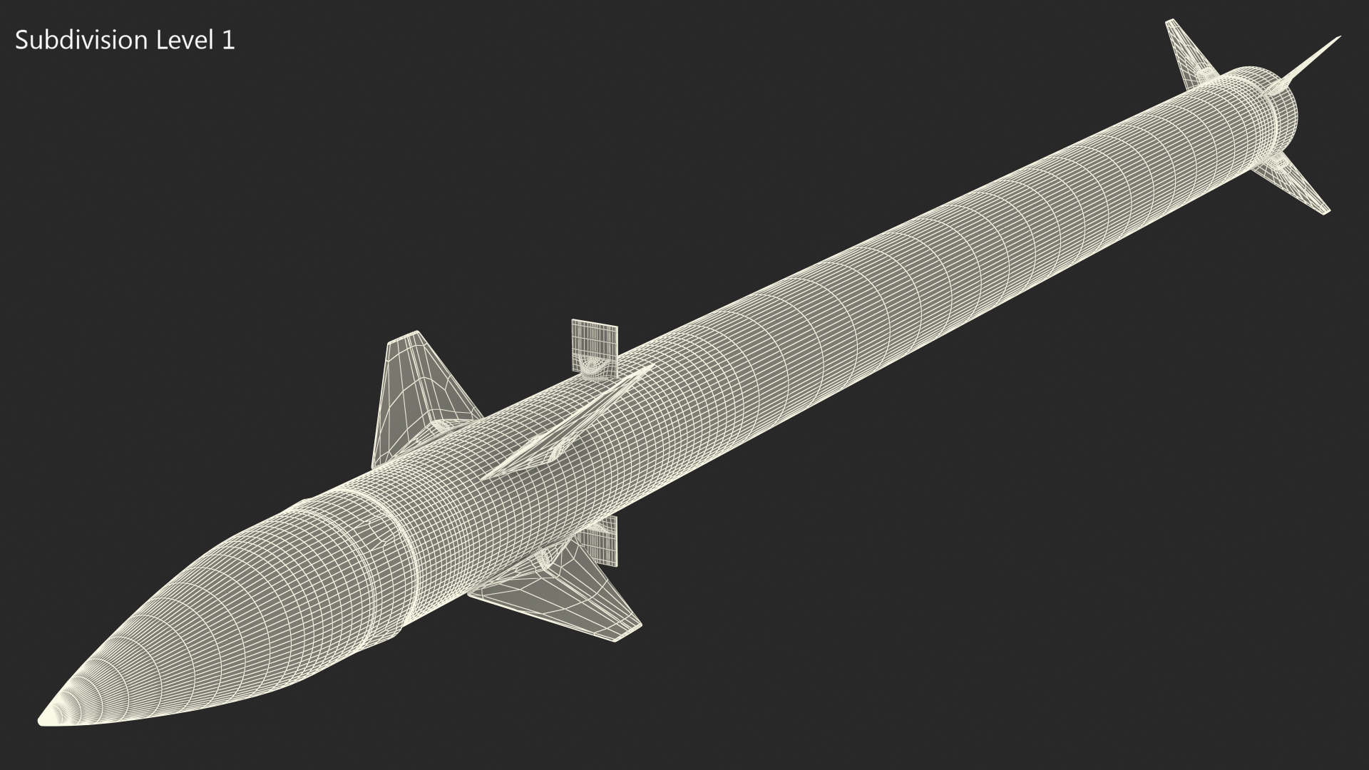 Tamir Interceptor Rocket 3D model