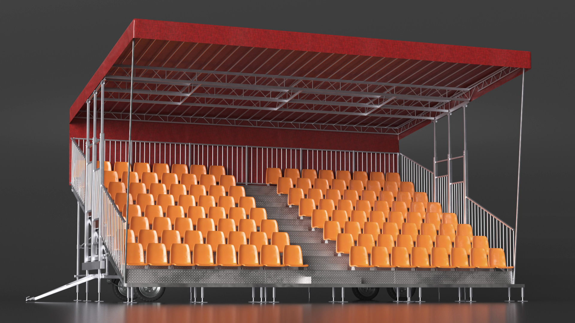 3D Outdoor Grandstand model