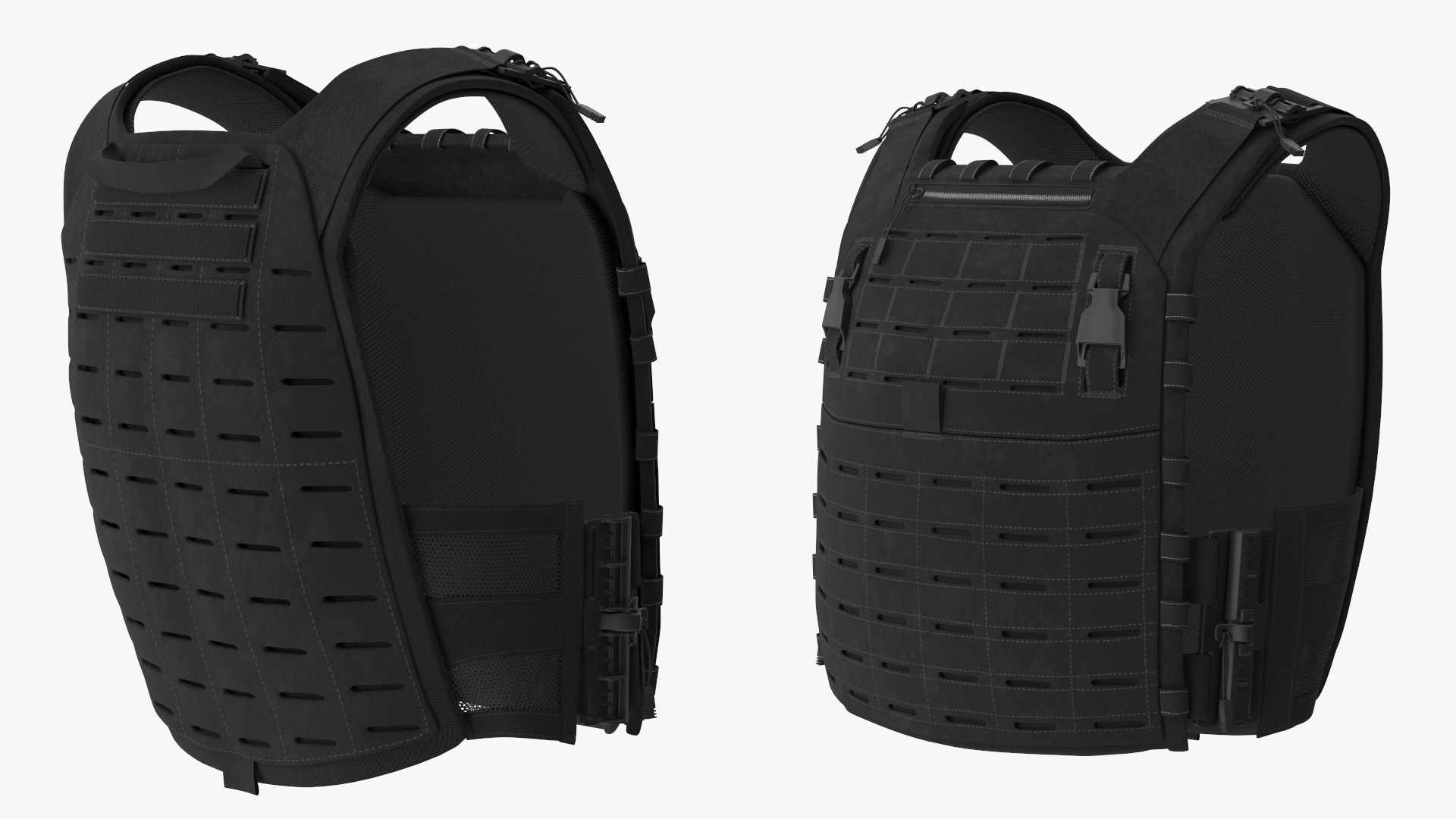 3D model Plate Carrier Ballistic Vest with Helmet