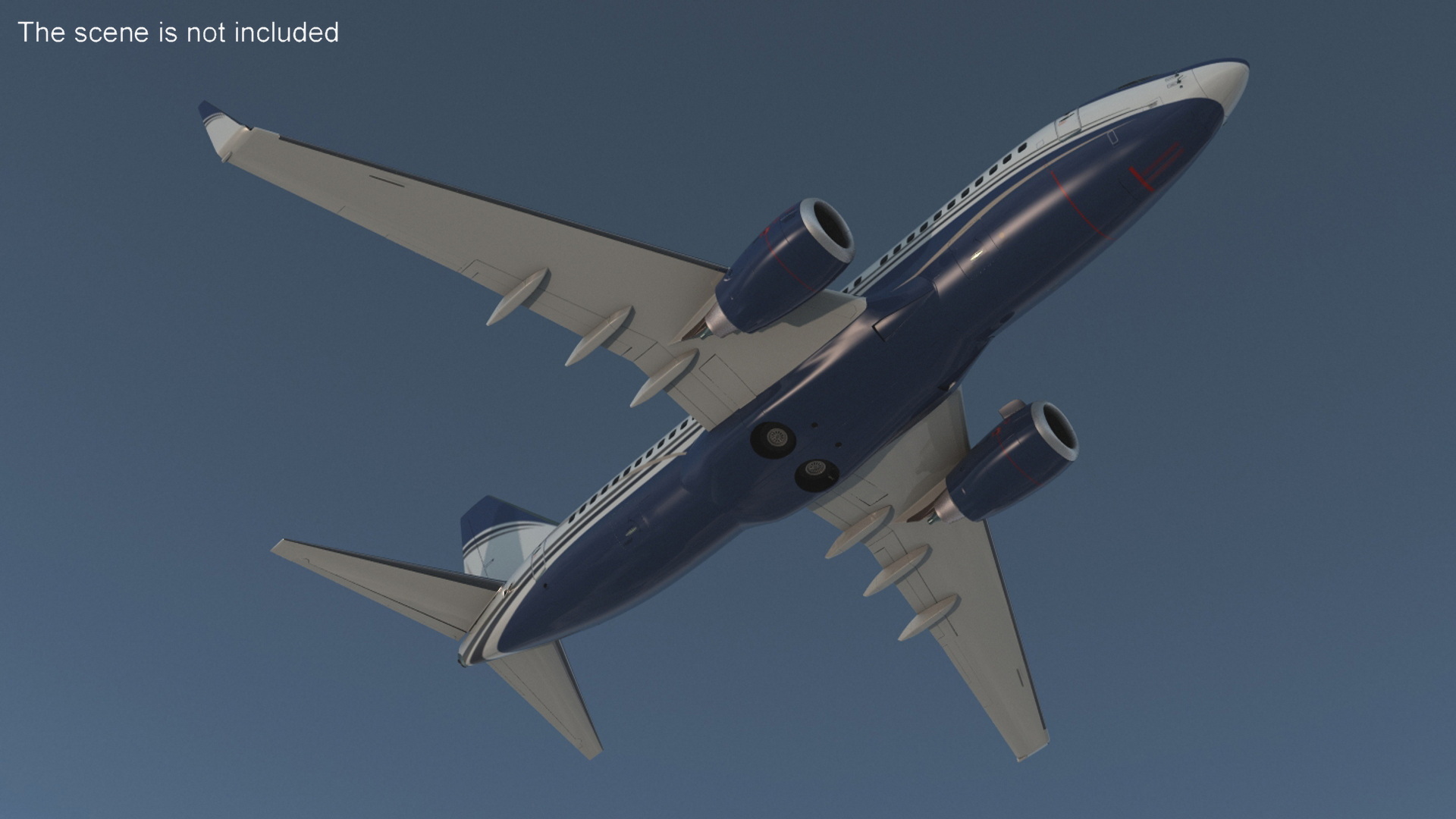 3D model Boeing 737-700 with Interior Rigged