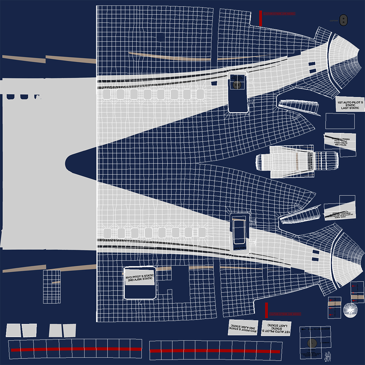 3D model Boeing 737-700 with Interior Rigged