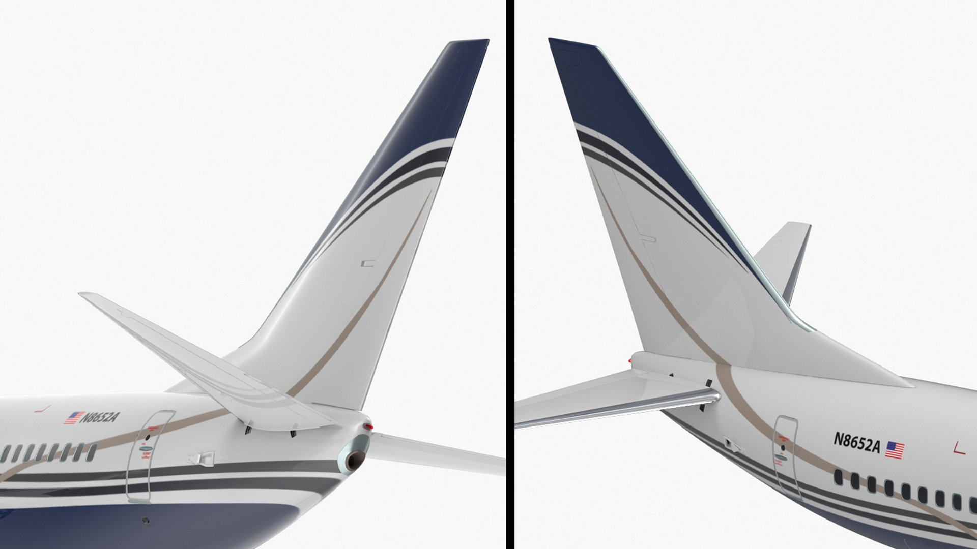 3D model Boeing 737-700 with Interior Rigged