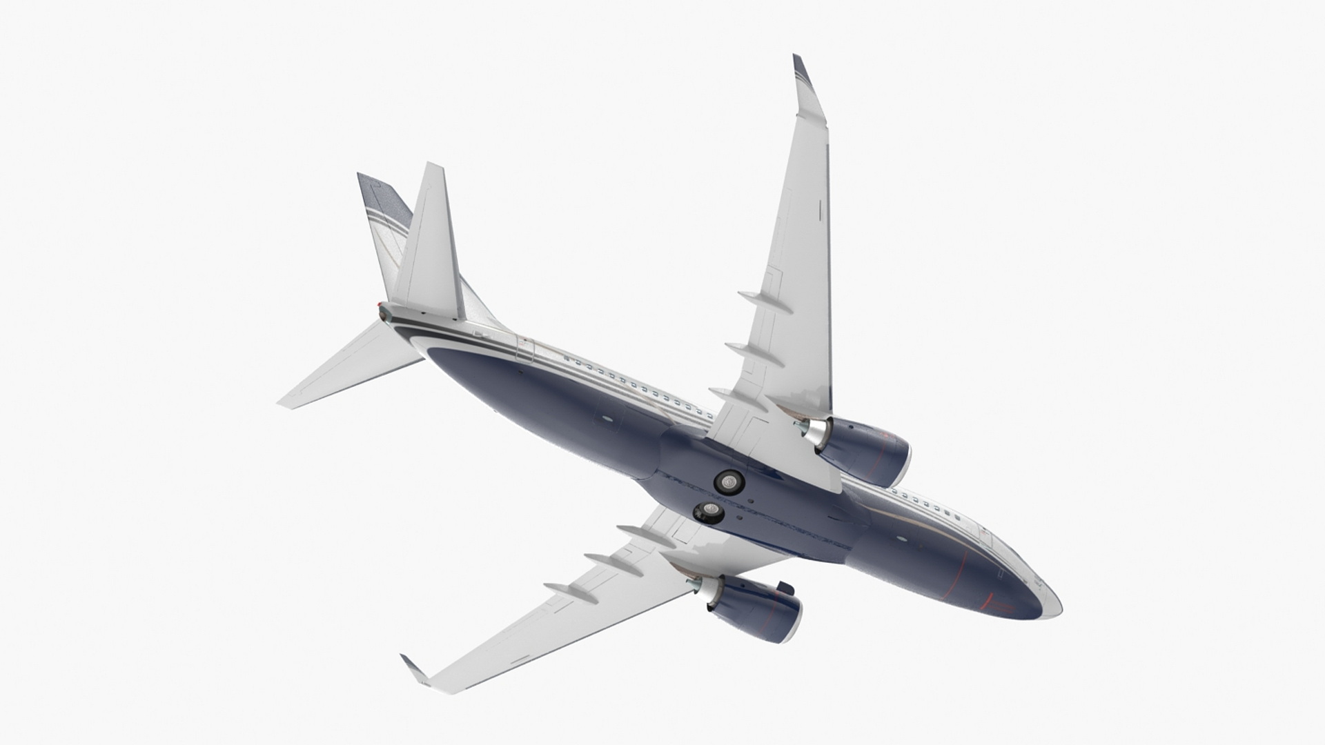 3D model Boeing 737-700 with Interior Rigged