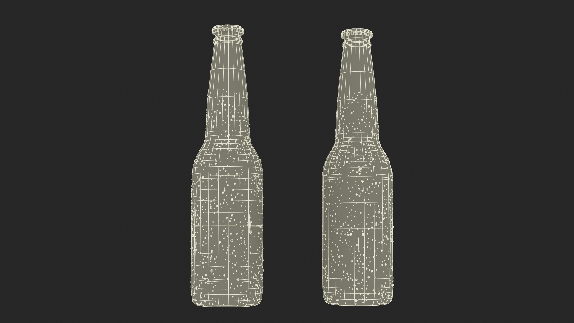 Cold Corona Glass Bottle Beer 12oz 3D model