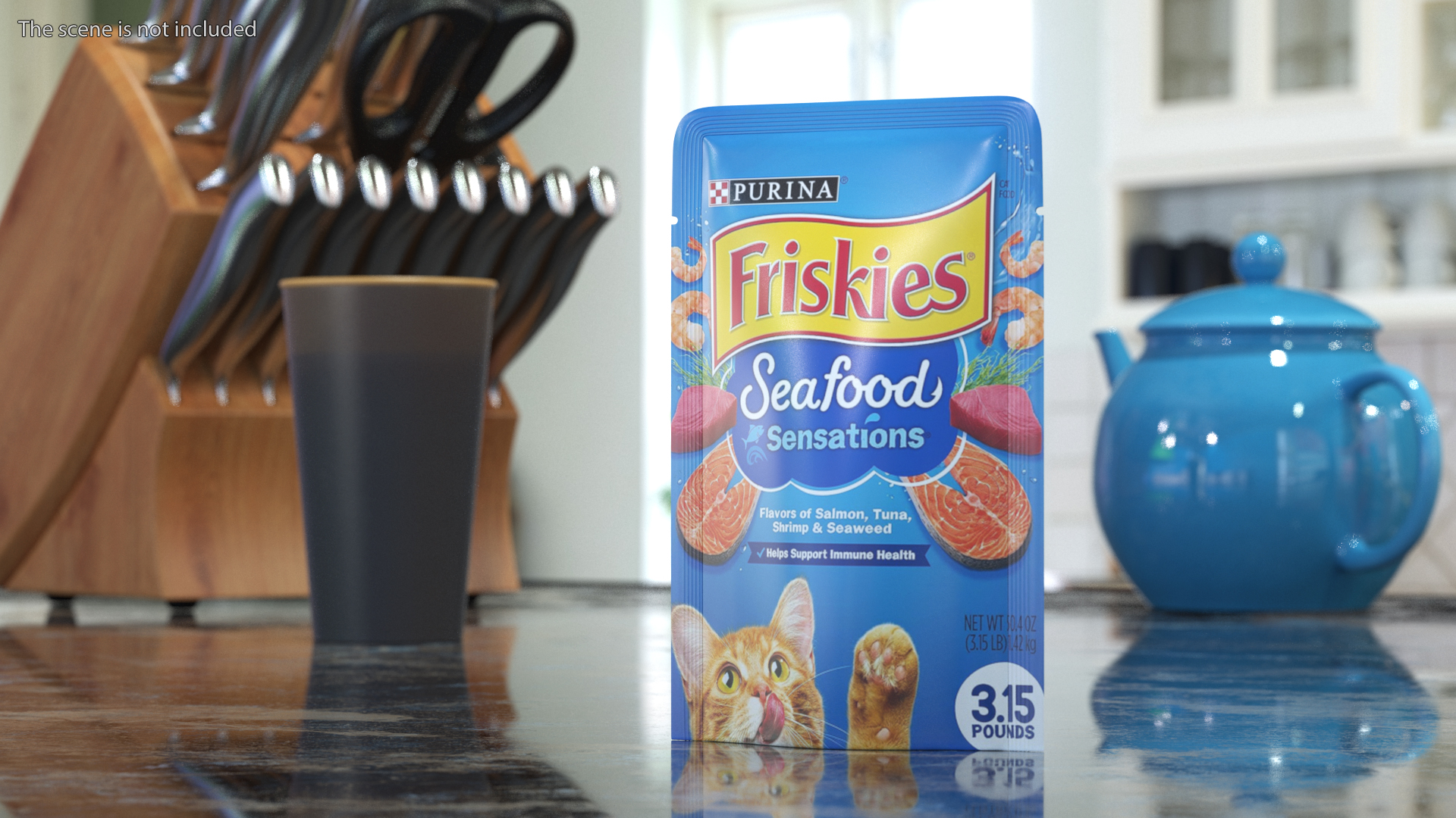 3D Friskies Cat Food Pouch model