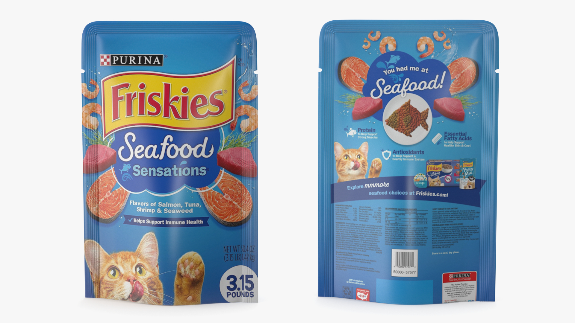 3D Friskies Cat Food Pouch model