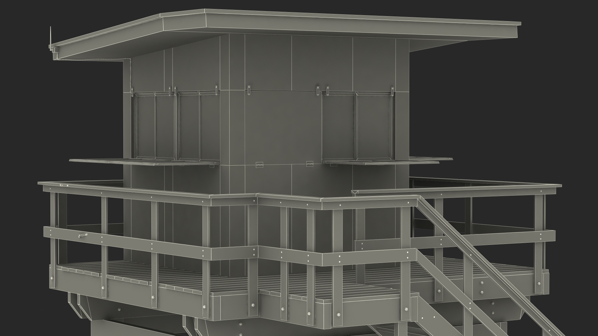 3D model Lifeguard Tower