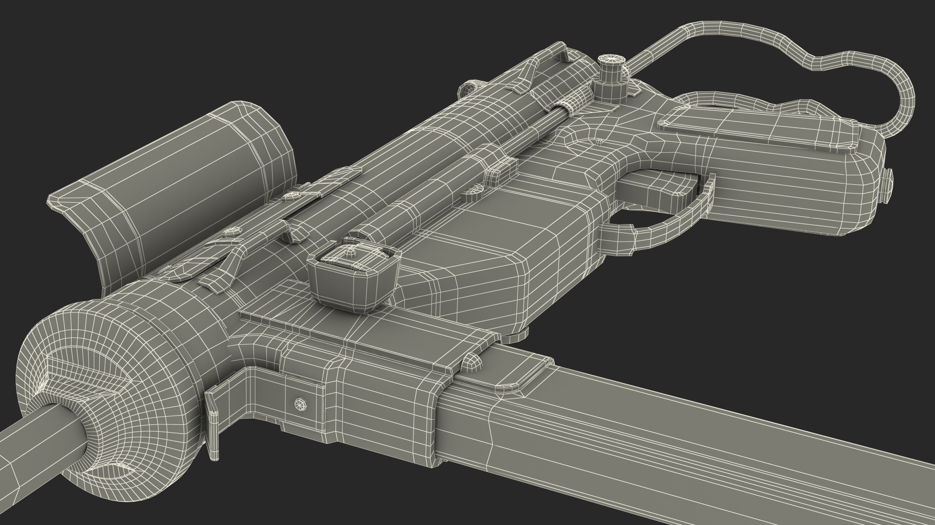 M3 Grease Gun 45 Caliber WW2 SMG 3D