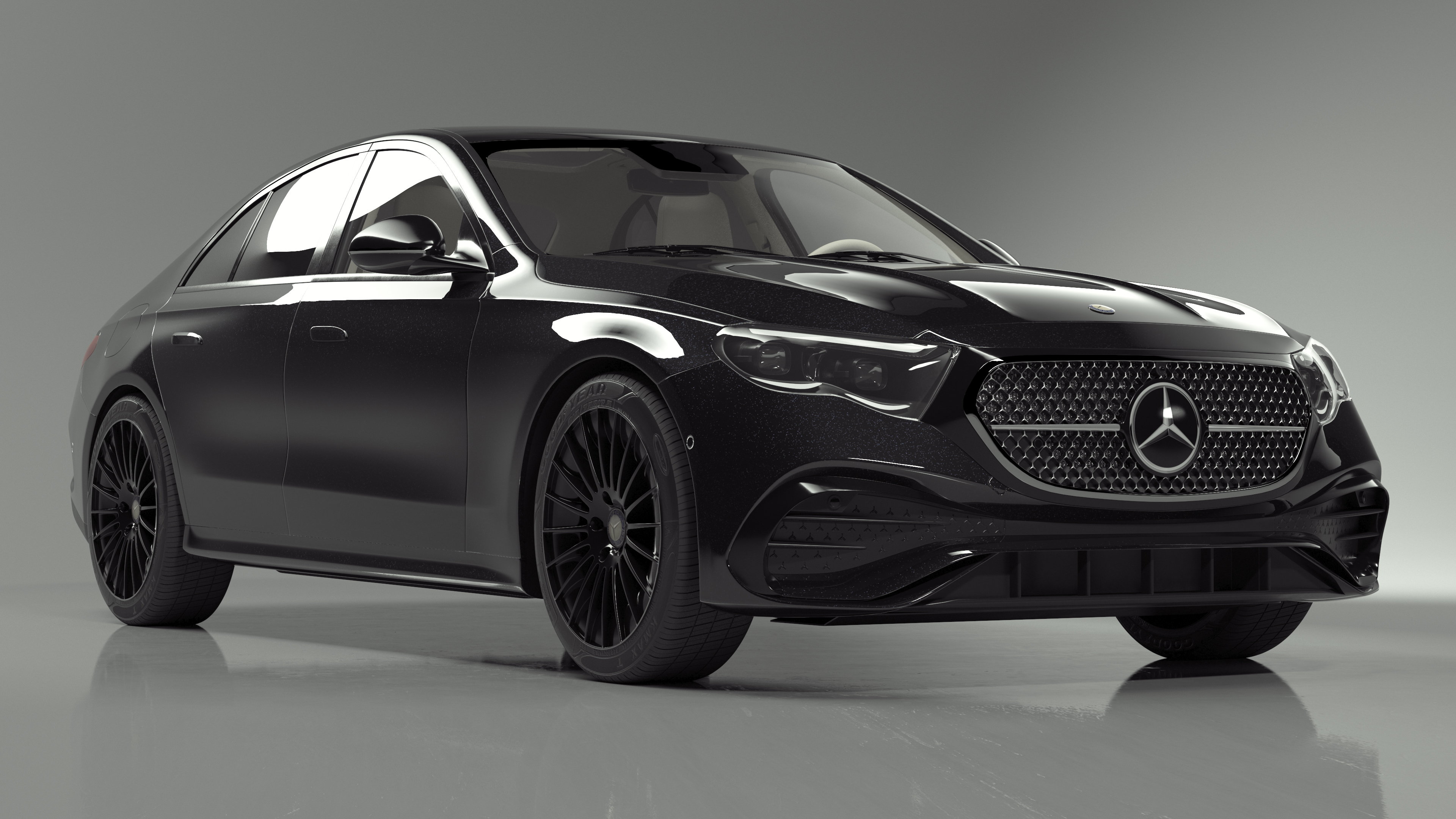 Mercedes-Benz E-Class 2023 Black 3D