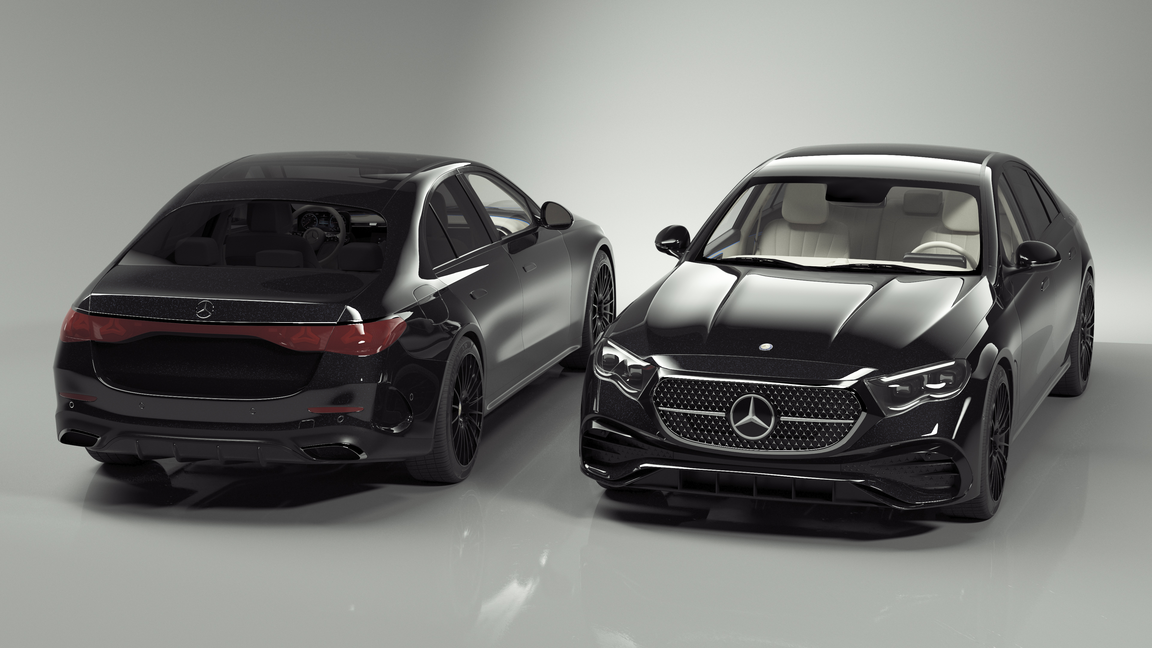 Mercedes-Benz E-Class 2023 Black 3D