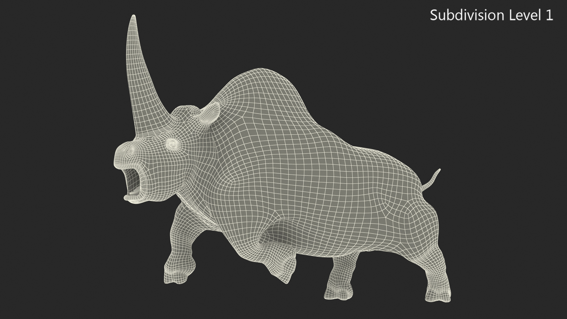 Elasmotherium Rigged for Modo 3D model