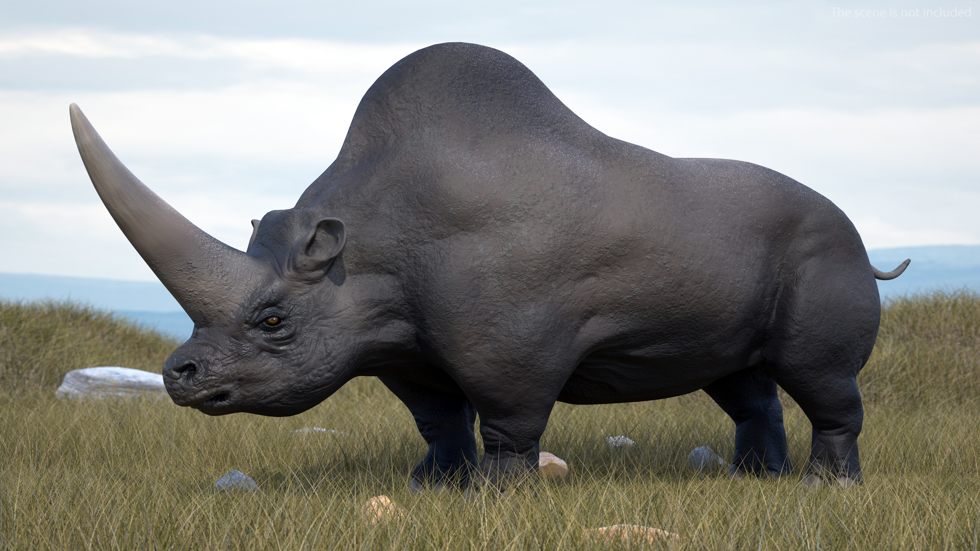 Elasmotherium Rigged for Modo 3D model