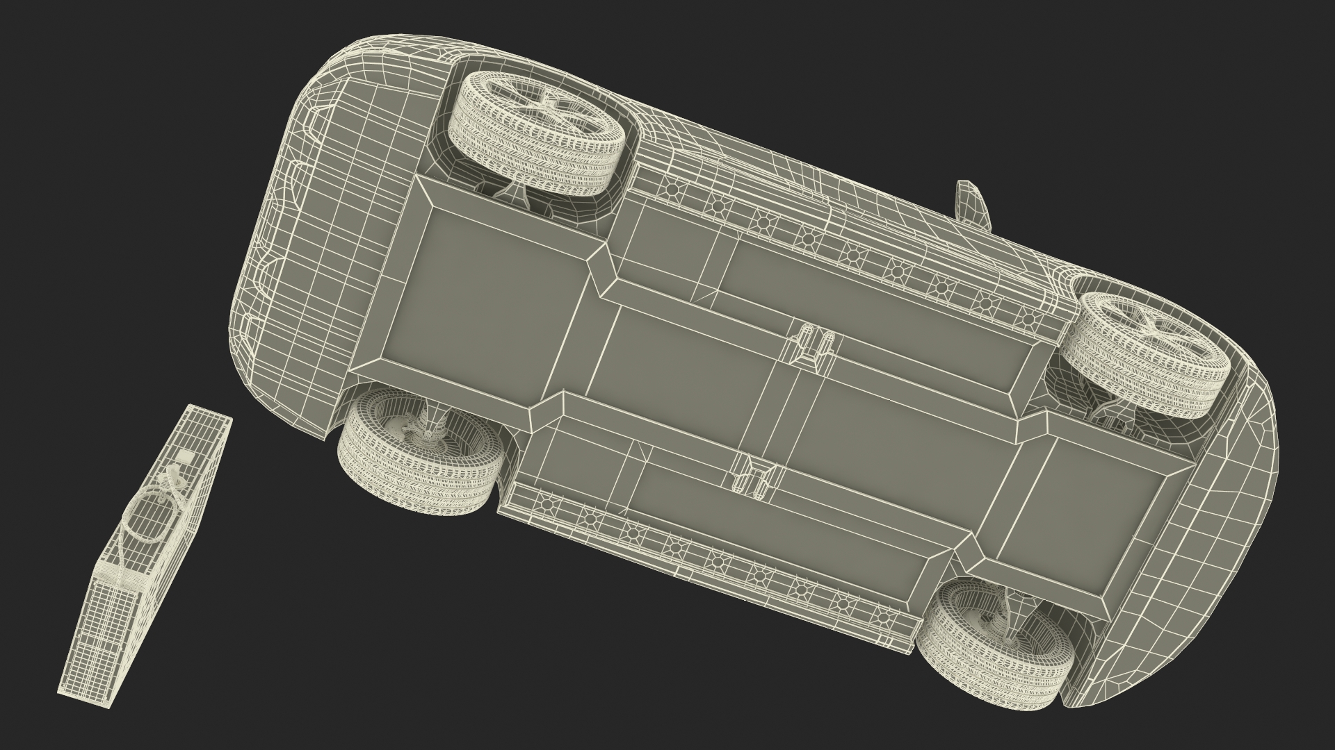 3D Lucid Gravity Electric SUV with Charging Station model