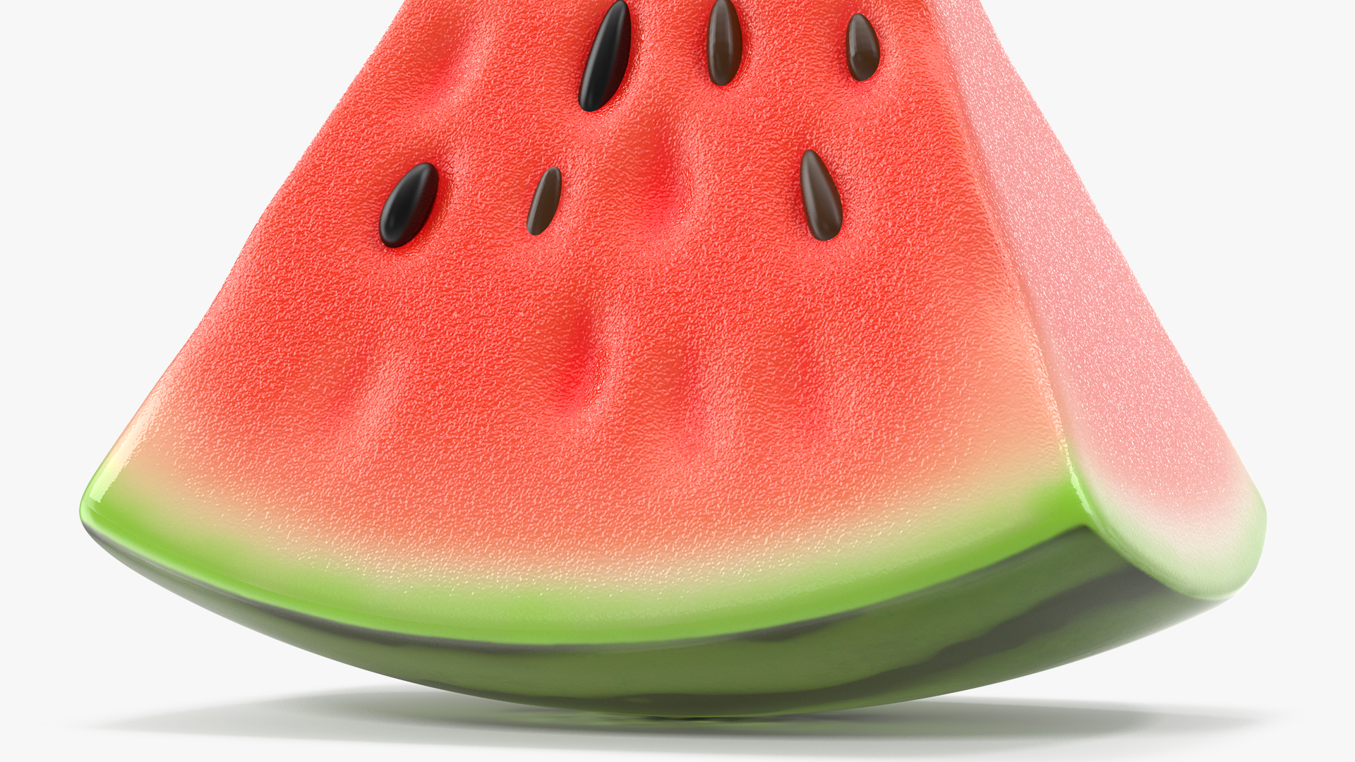 3D Cartoon Piece of Watermelon Slice model