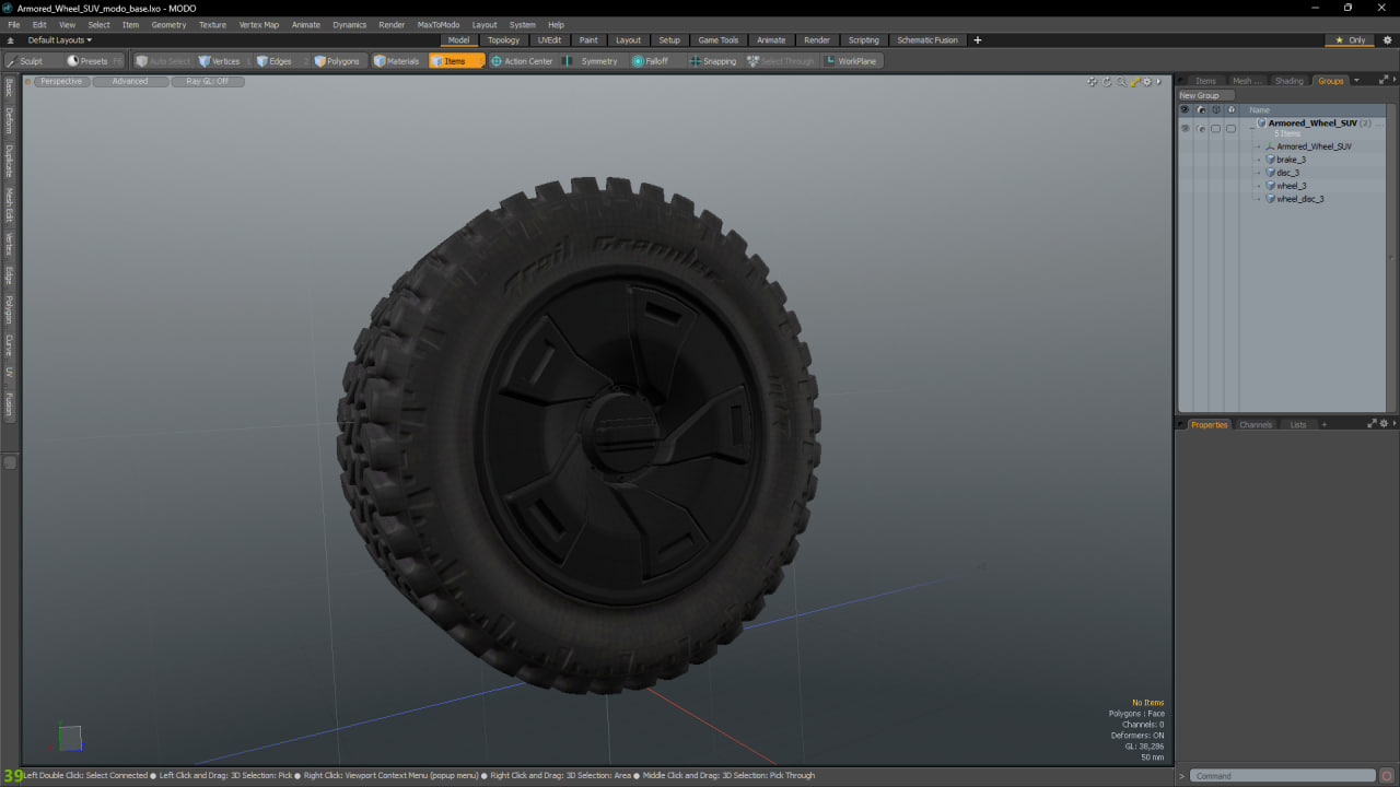 Armored Wheel SUV 3D