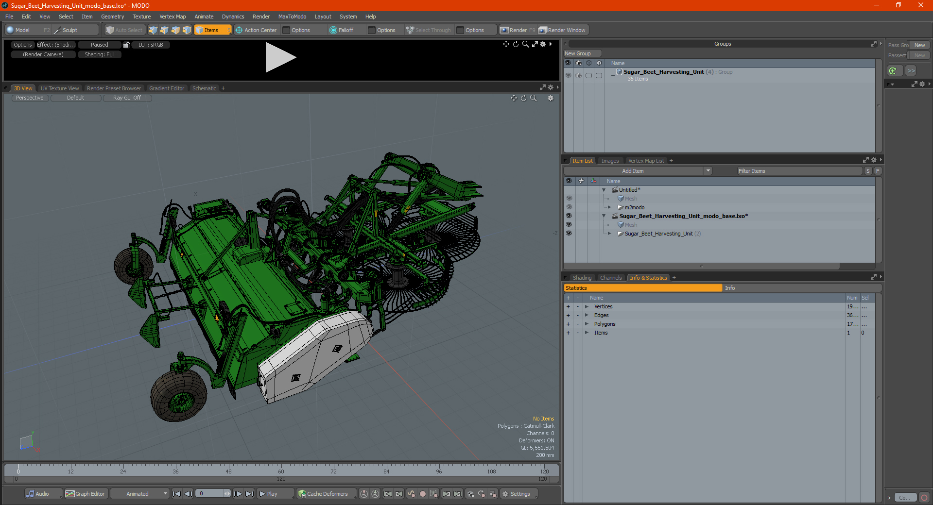 3D Sugar Beet Harvesting Unit