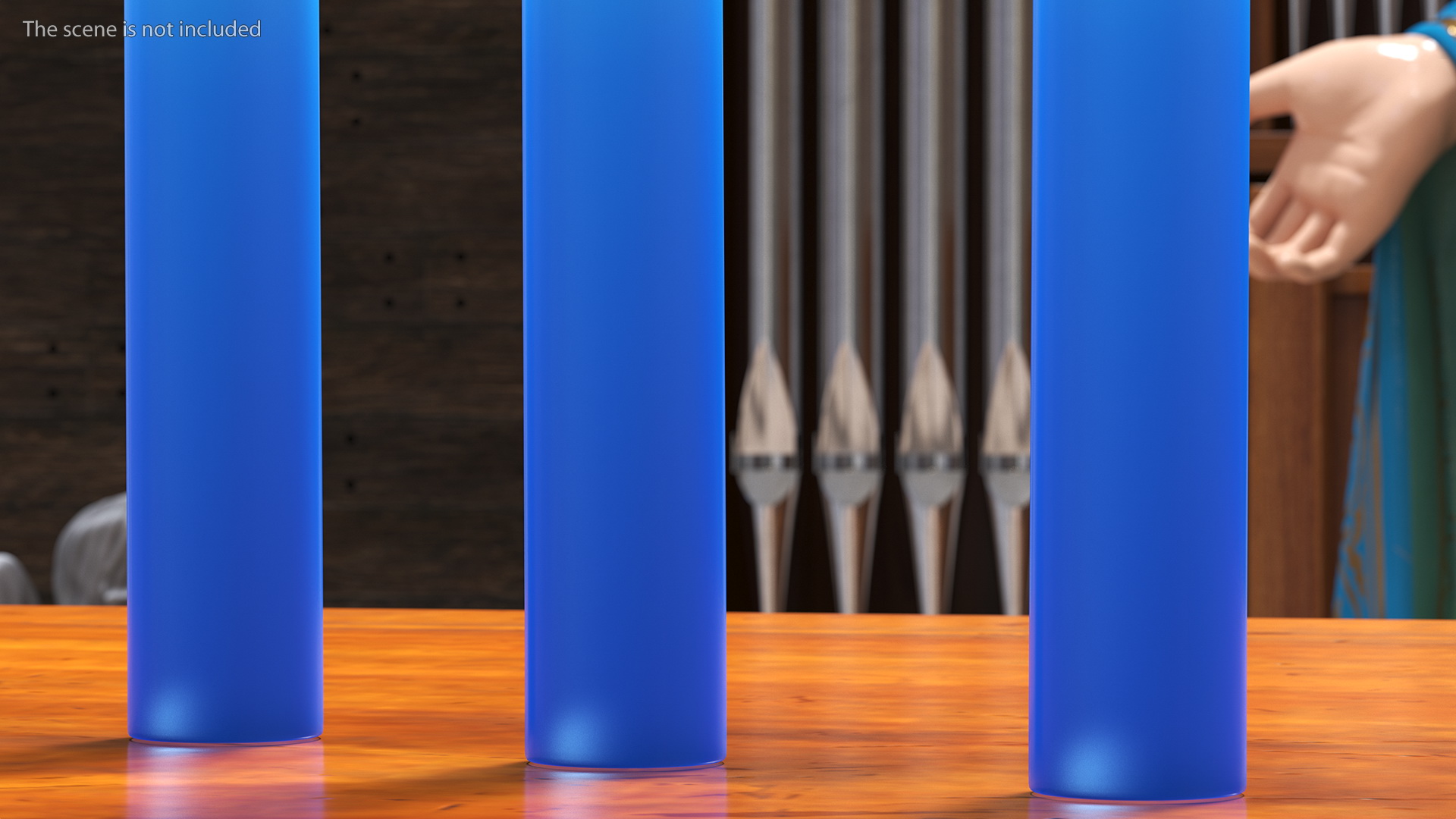 3D Hanukkah Candles