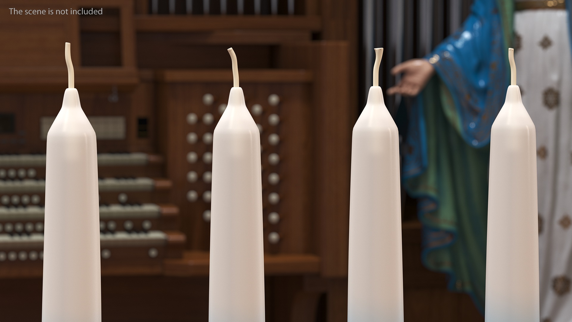 3D Hanukkah Candles