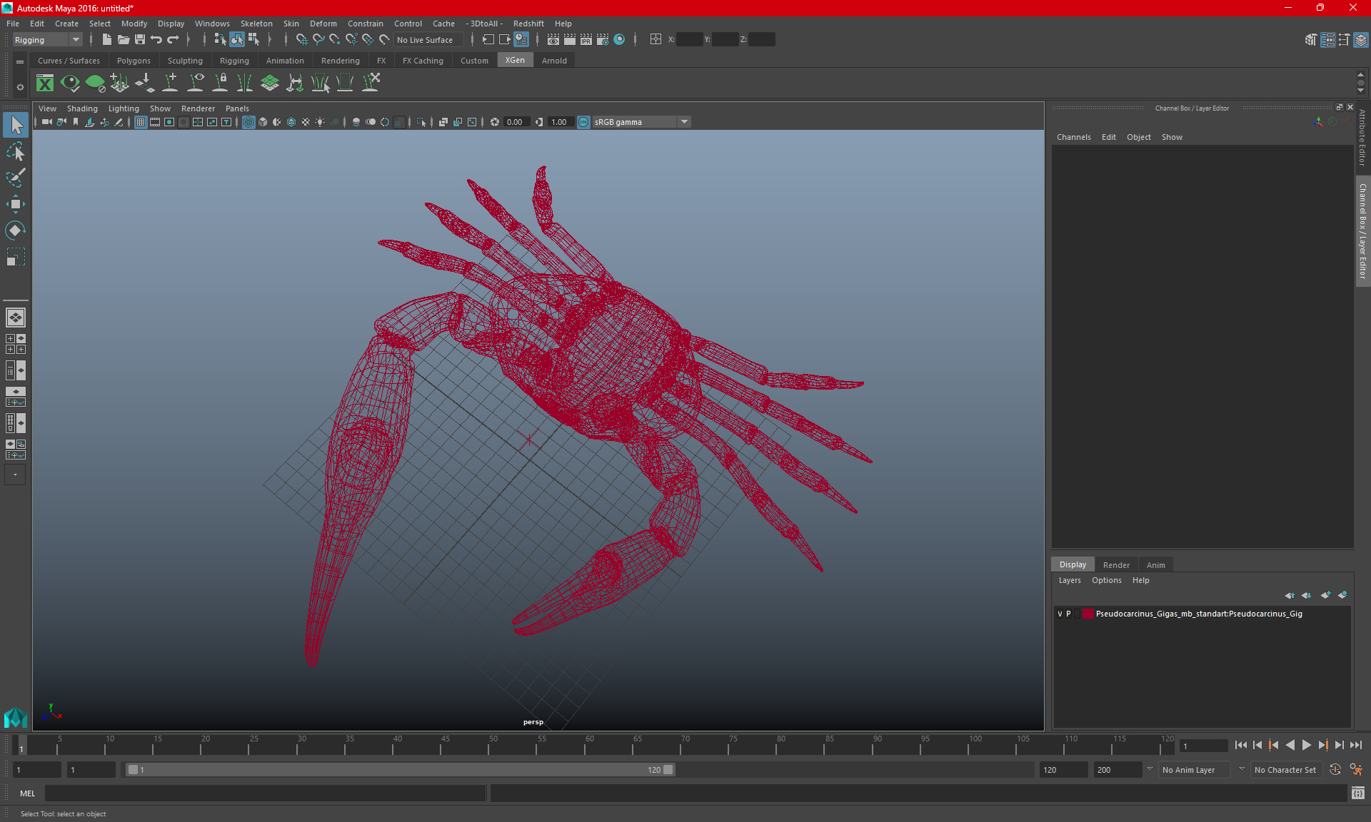 3D model Pseudocarcinus Gigas