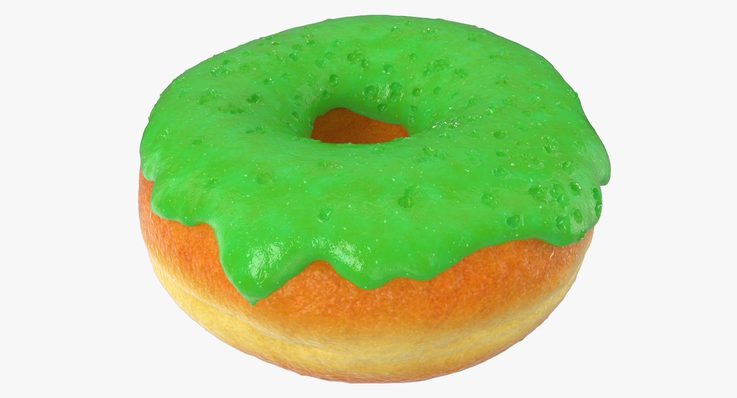 3D Green Donut