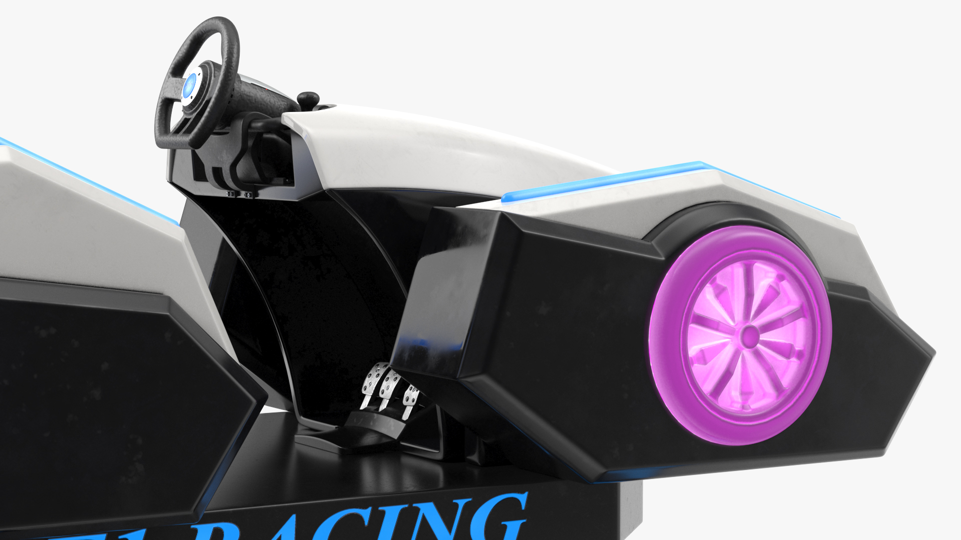 3D model Virtual Reality Racing Game On