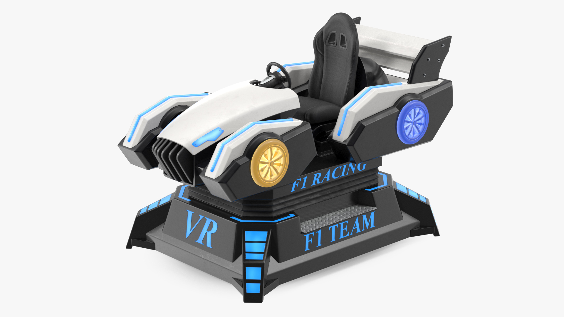 3D model Virtual Reality Racing Game On