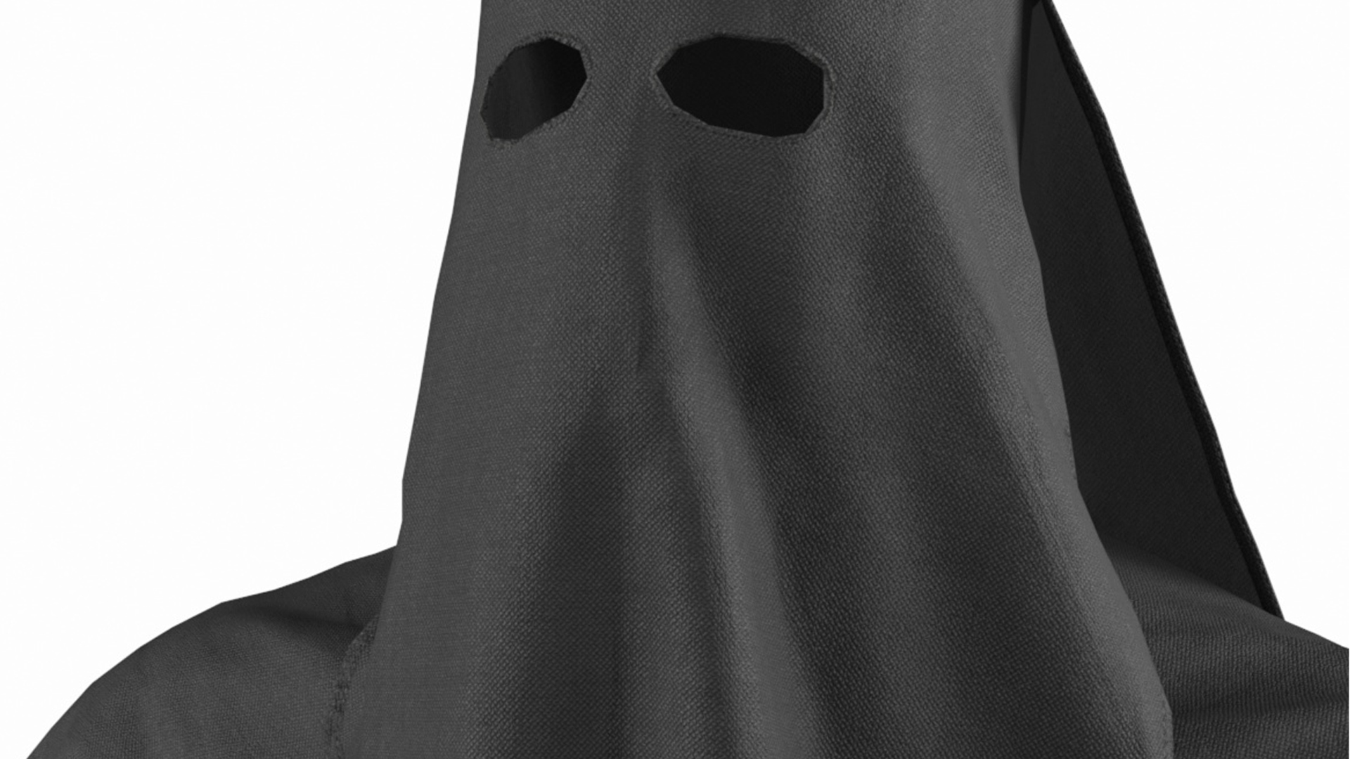 3D Black Suit Ku Klux Klan model