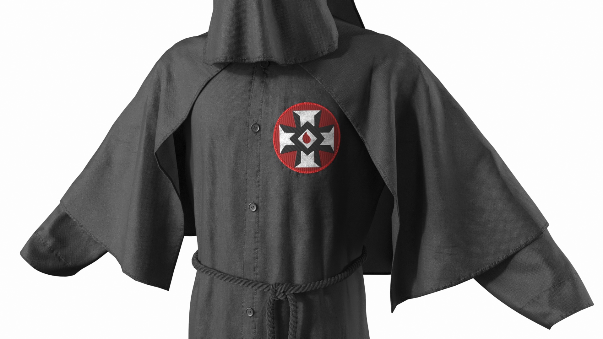 3D Black Suit Ku Klux Klan model