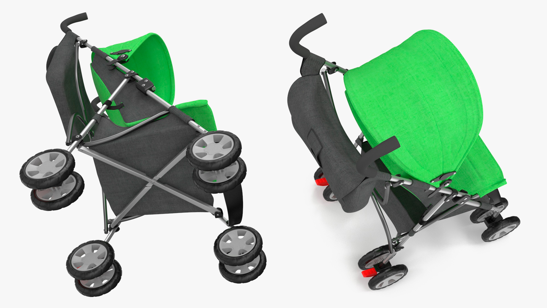 Lightweight Umbrella Stroller Spring Green 3D