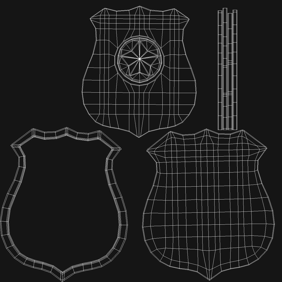 3D model Special Police Badge