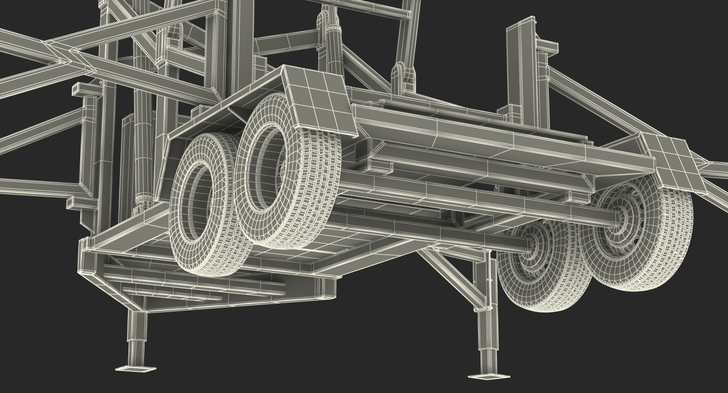 3D Mobile Security Tower Rigged model