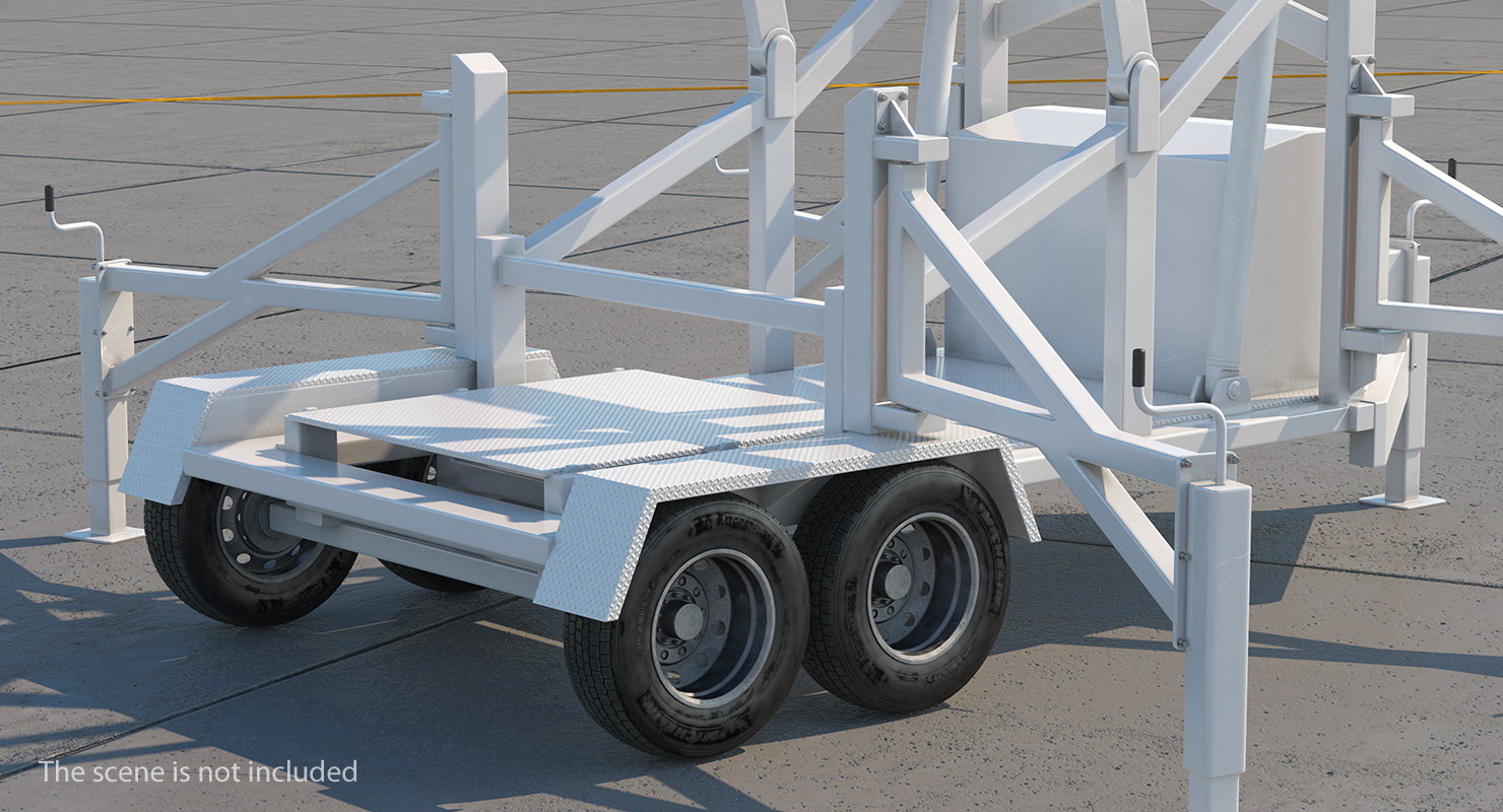 3D Mobile Security Tower Rigged model