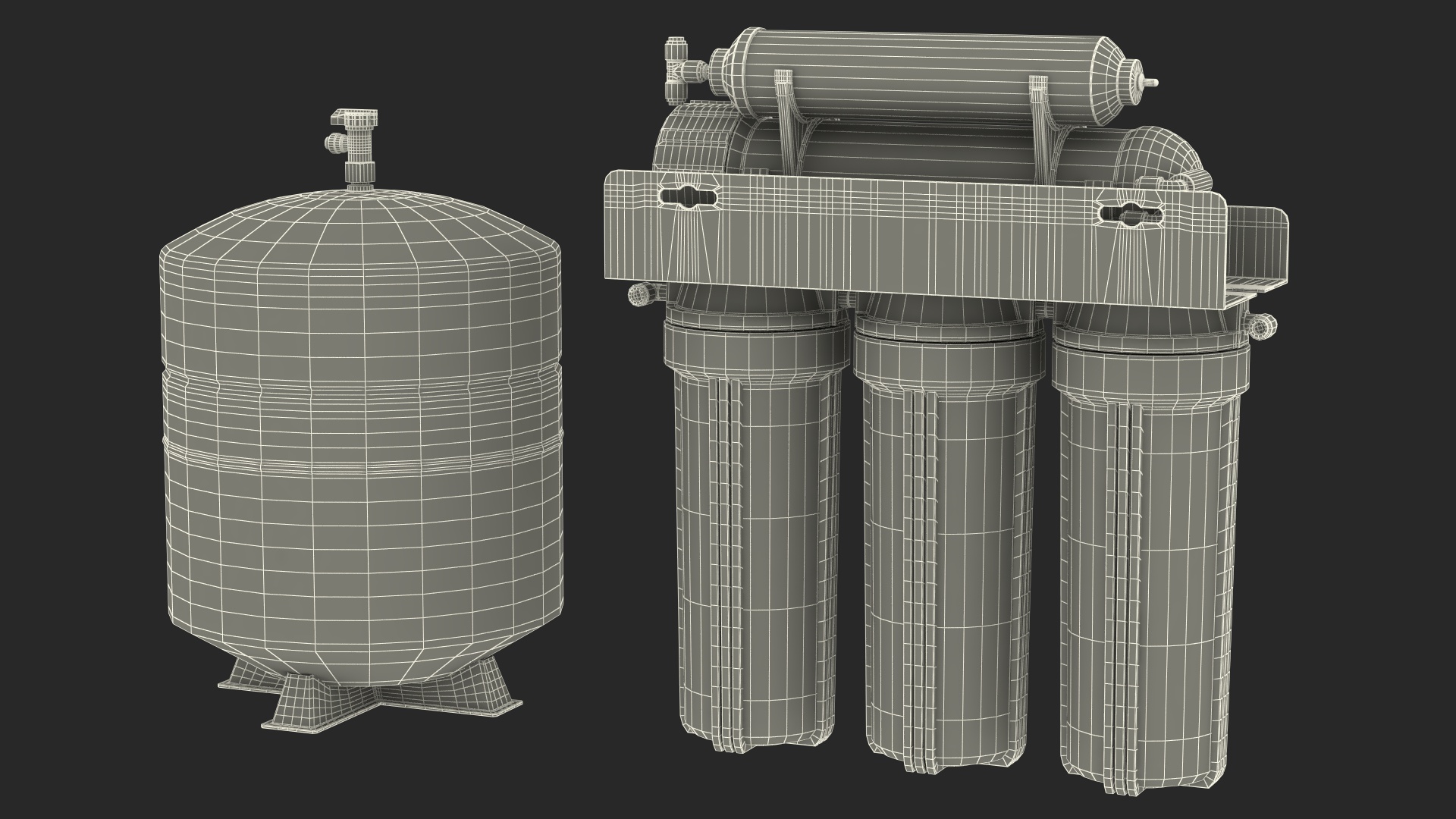 3D Apec Water Filtration System model