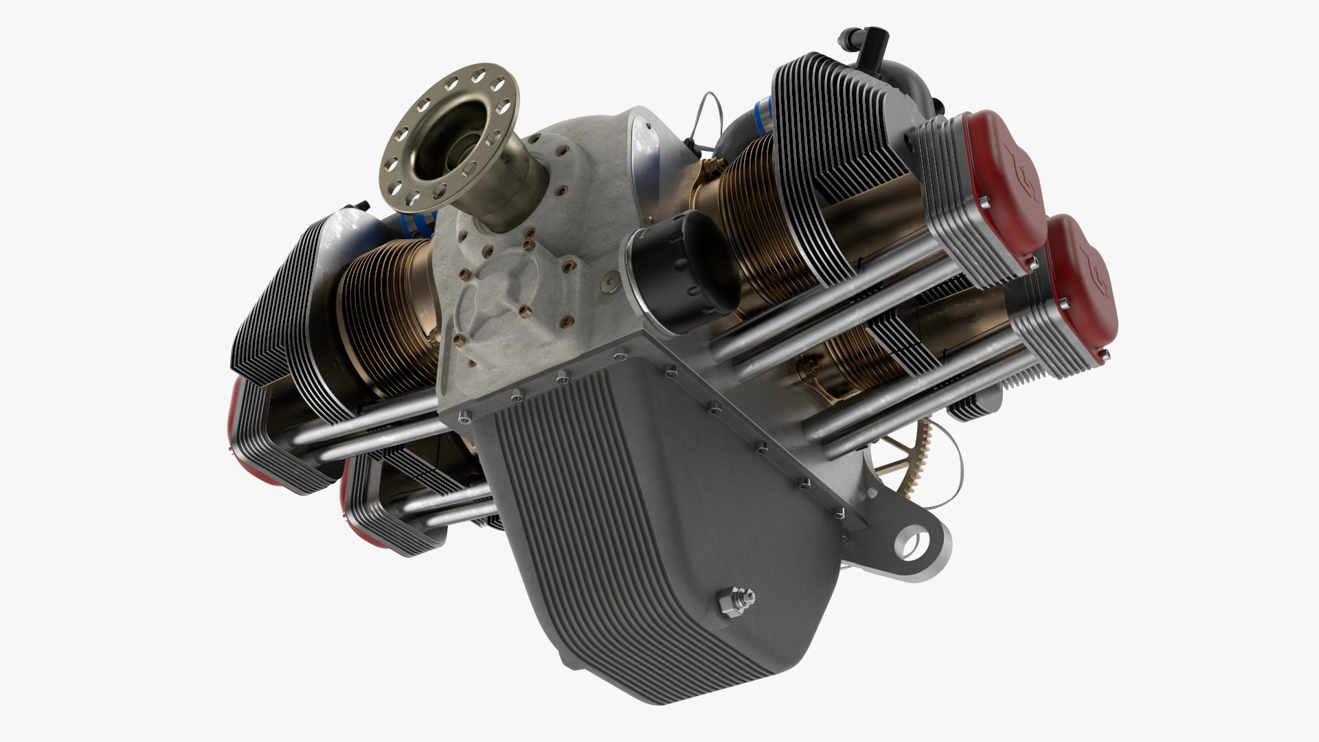 Aircraft Engine UL260i 3D