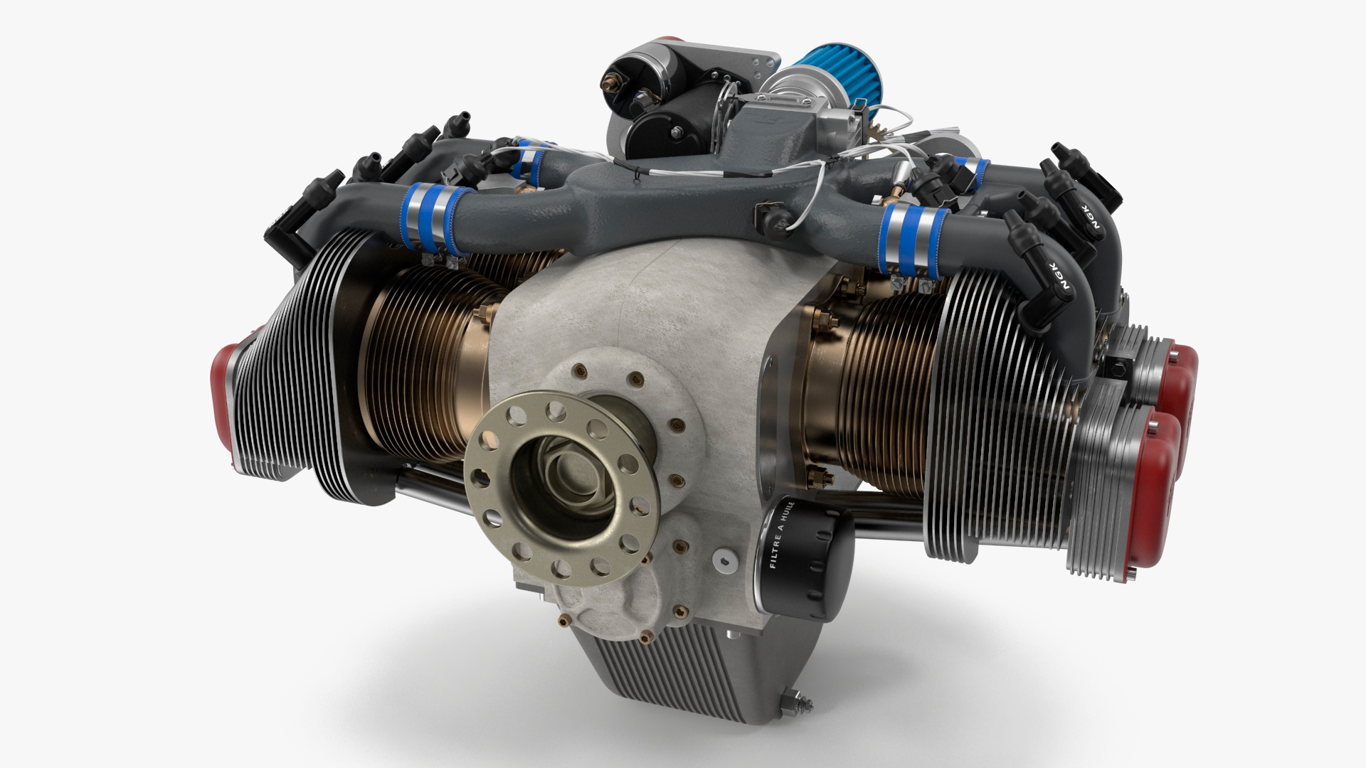 Aircraft Engine UL260i 3D