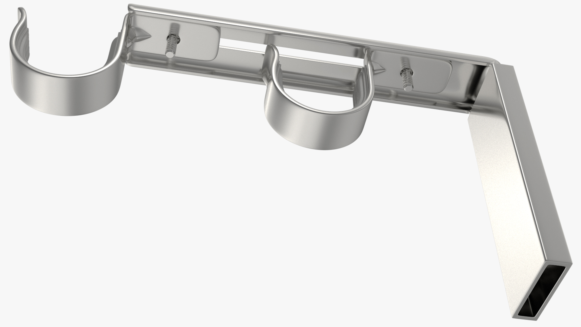 Silver Curtain Rods 3D model