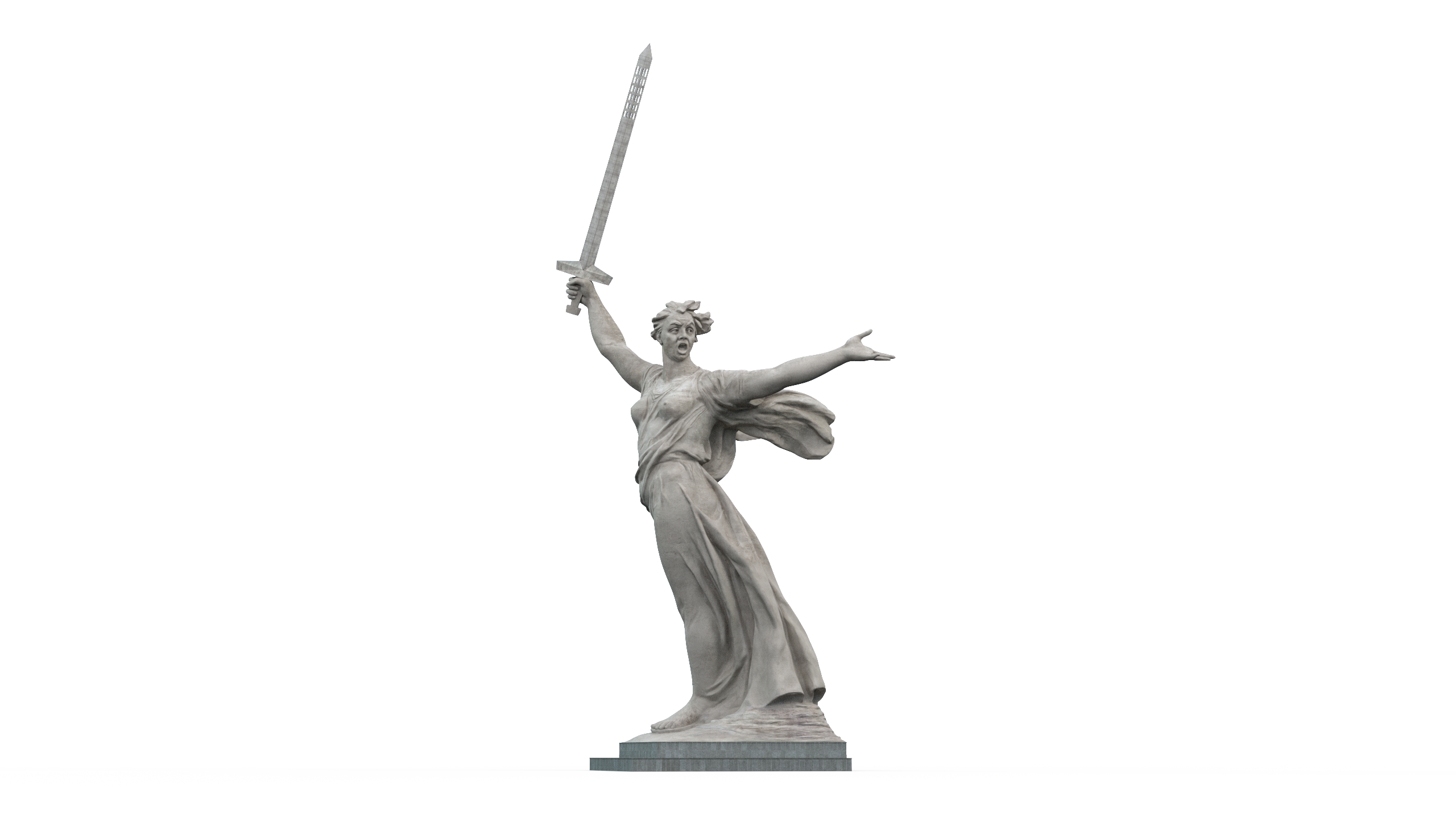 3D Statue Motherland Calls model