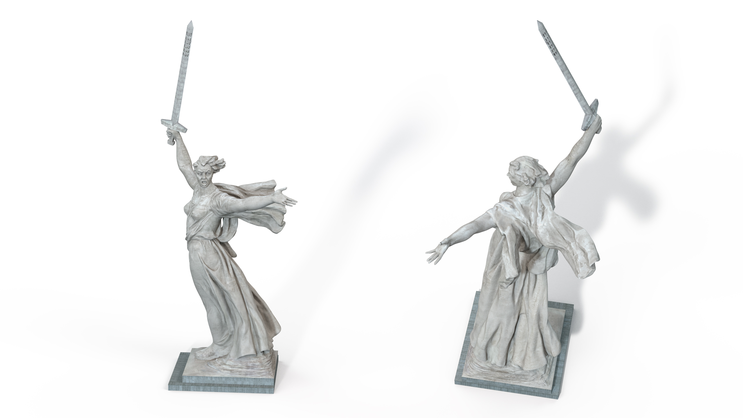 3D Statue Motherland Calls model