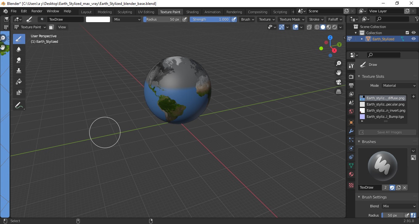 Earth Stylized 3D model