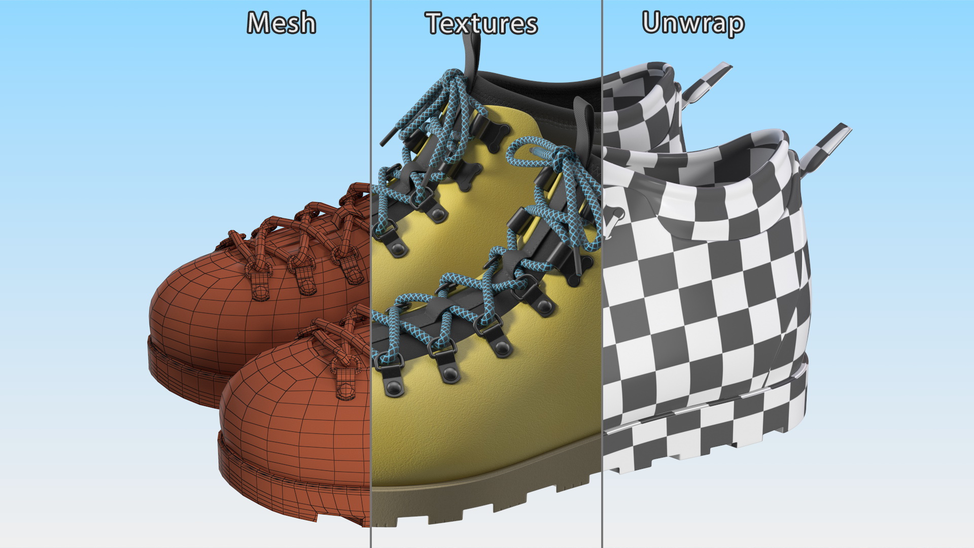 Hiking Boots 3D