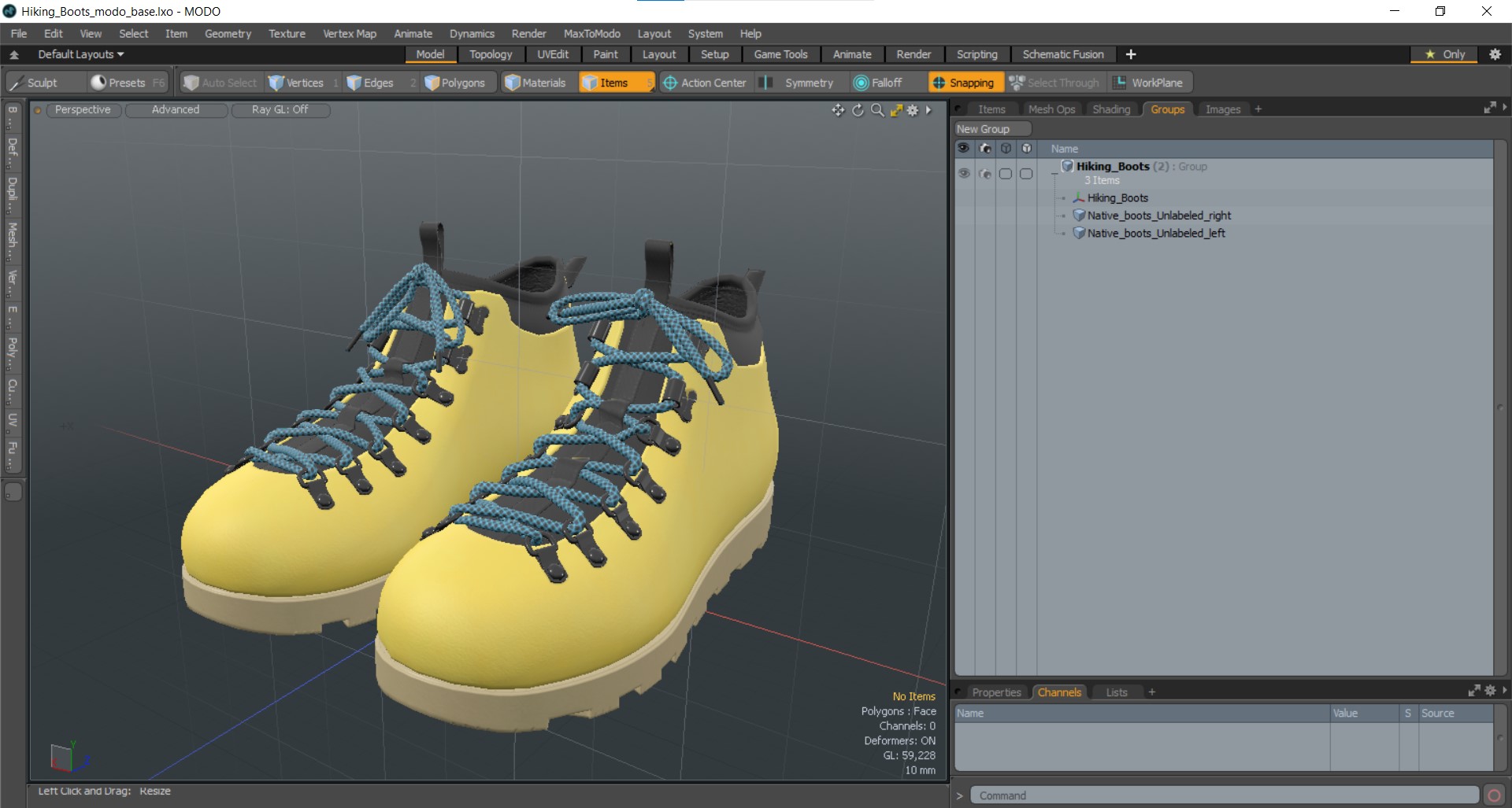 Hiking Boots 3D