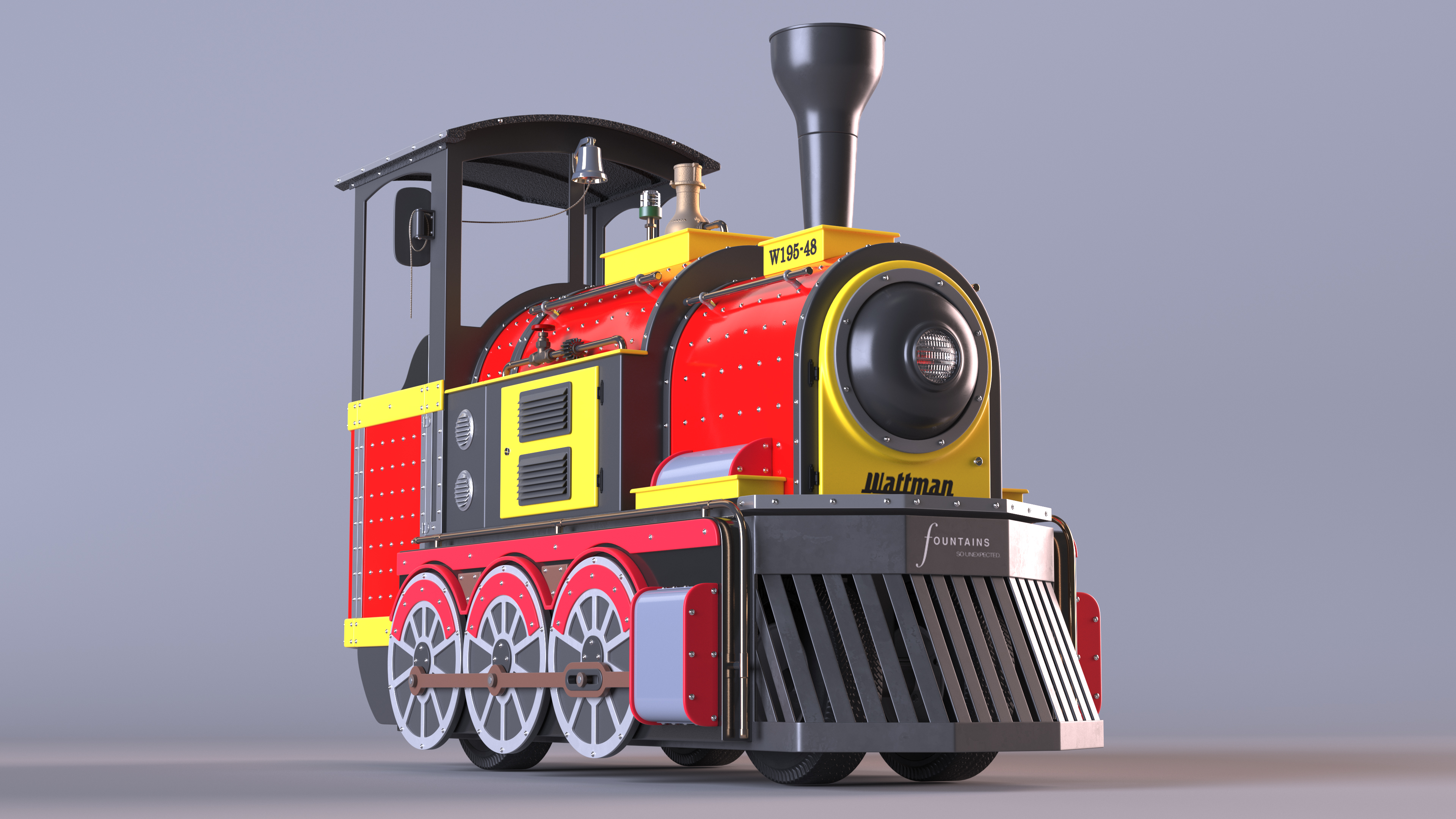 3D Wattman Mini Locomotive model