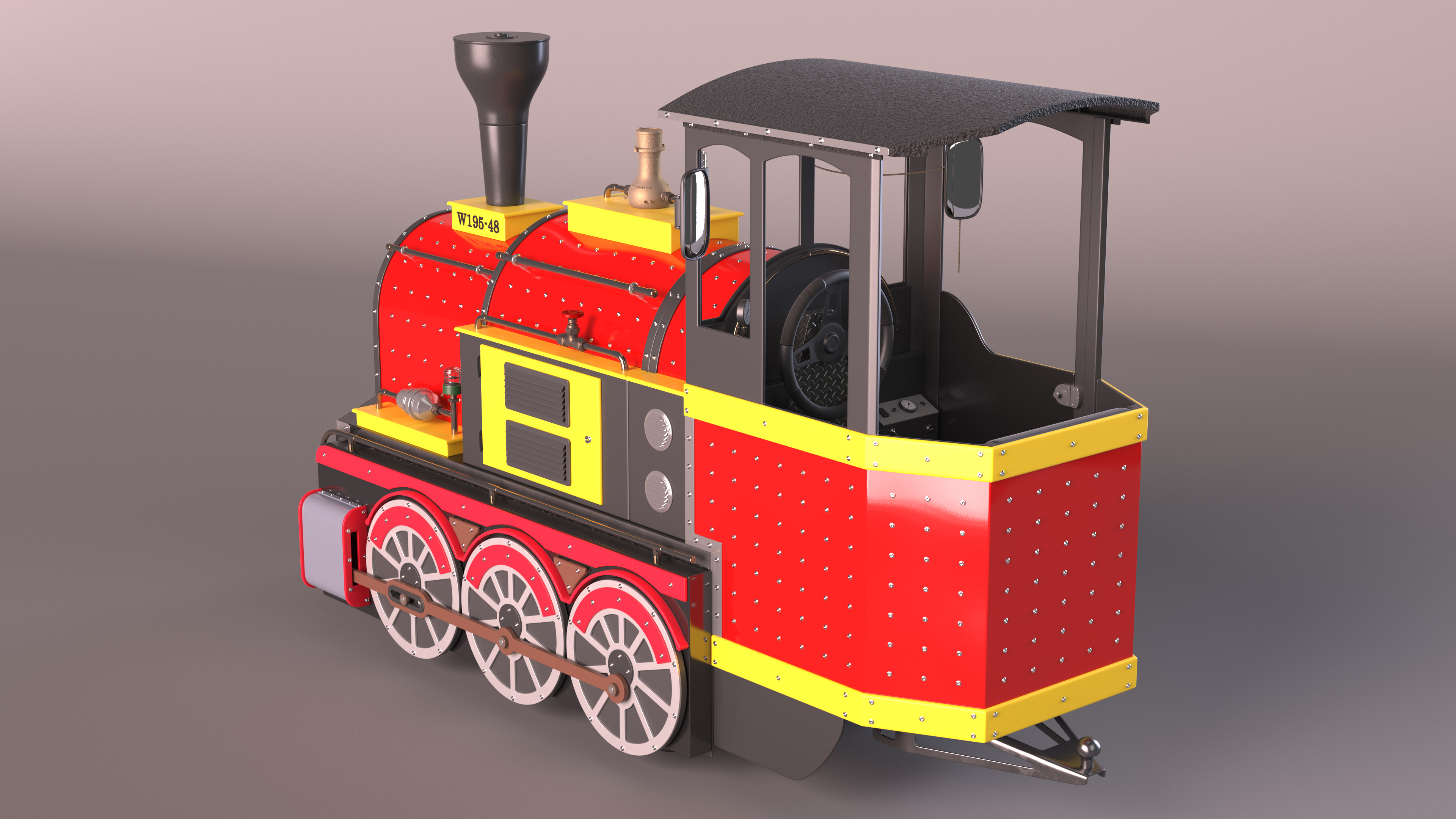 3D Wattman Mini Locomotive model