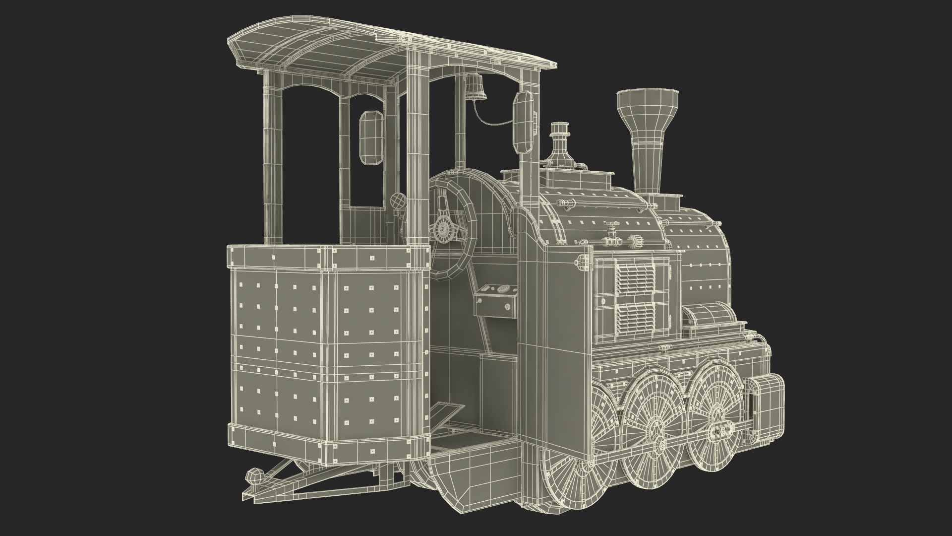 3D Wattman Mini Locomotive model