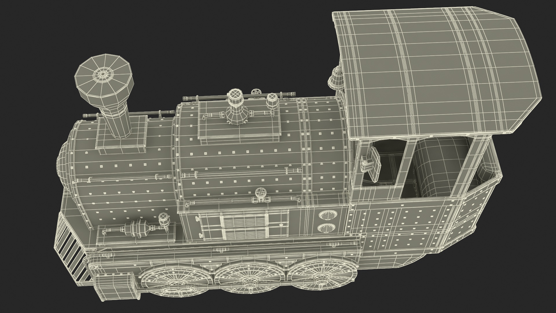 3D Wattman Mini Locomotive model