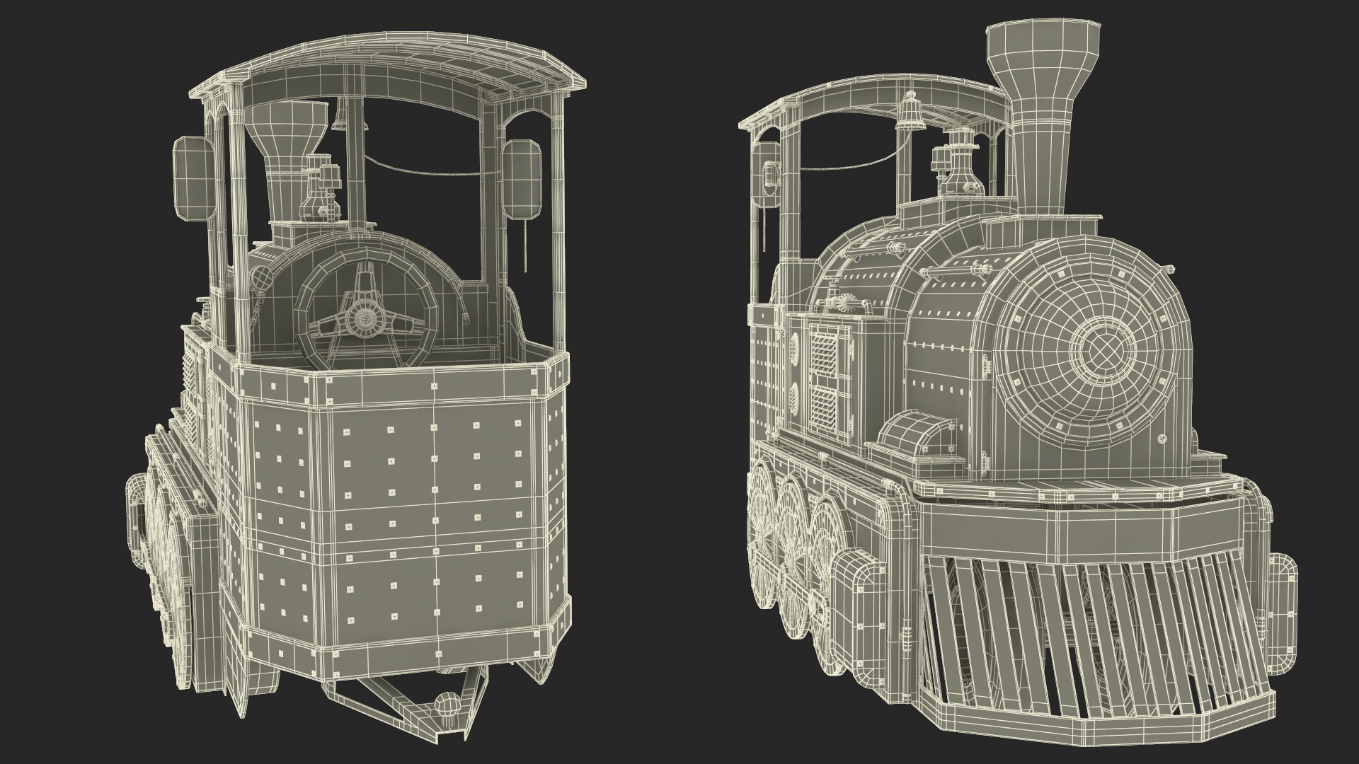 3D Wattman Mini Locomotive model