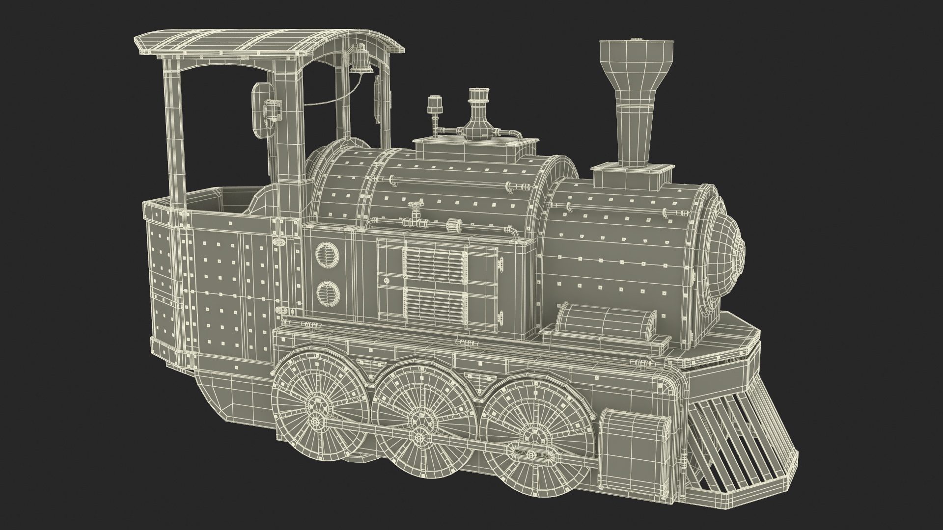 3D Wattman Mini Locomotive model