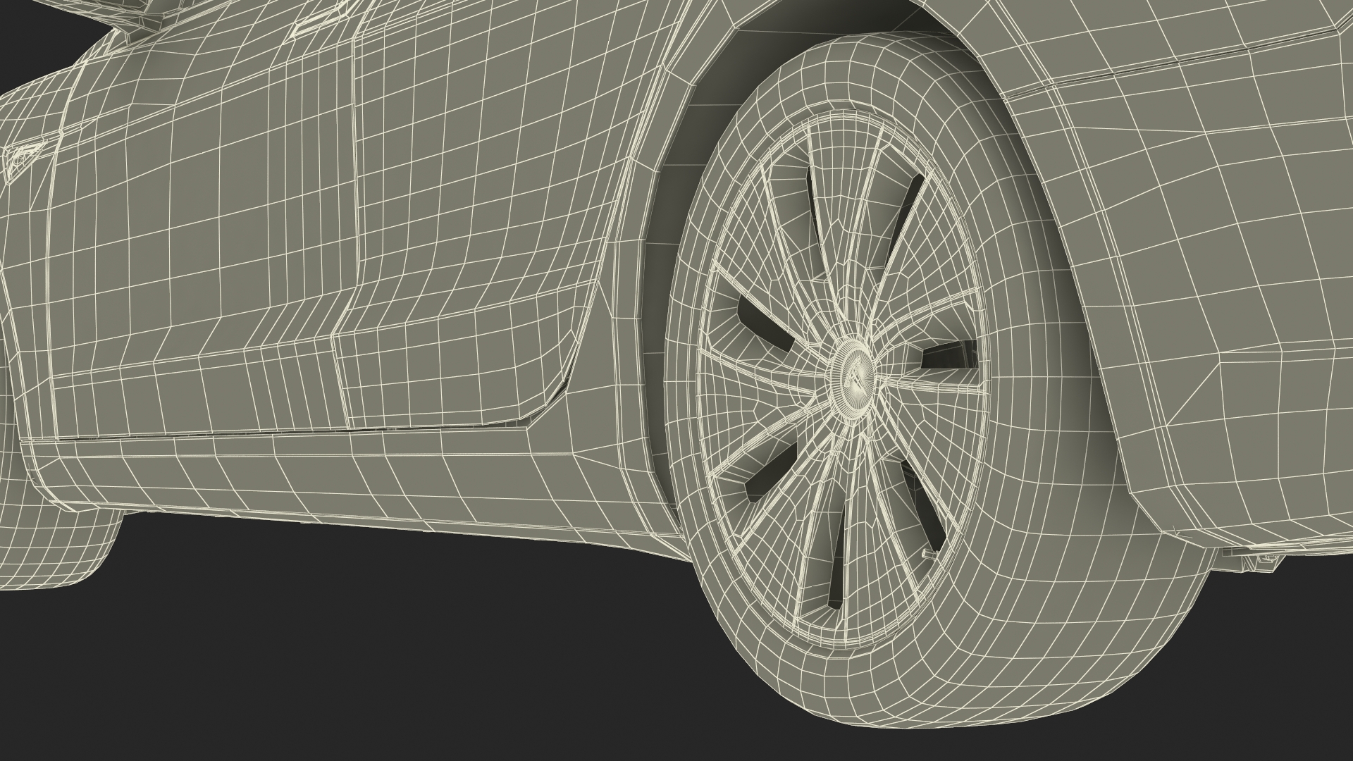 Tesla Model 3 2024 White Lights On 3D model