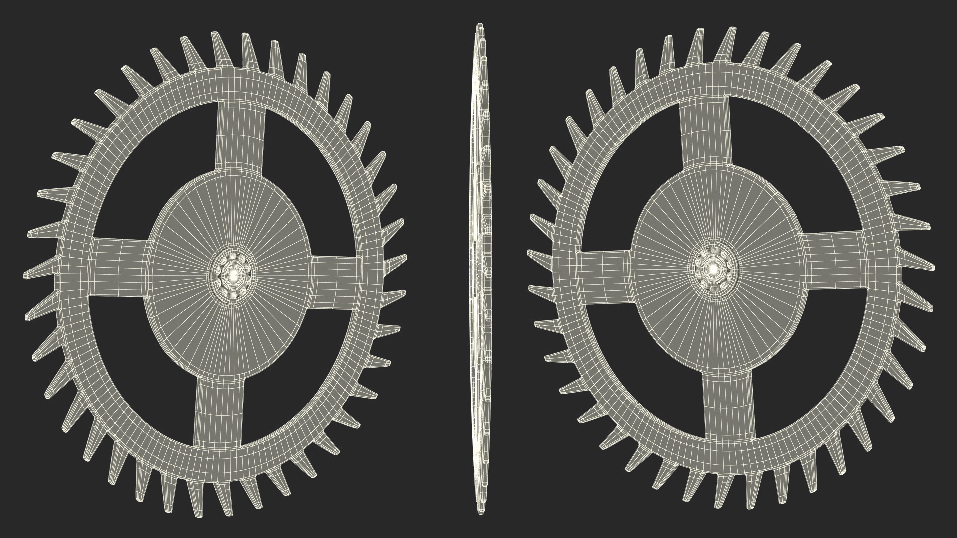 Clock Cog 3D model